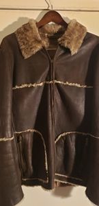 Beautiful Vintage Trussardi Leather FurJacket/Coat